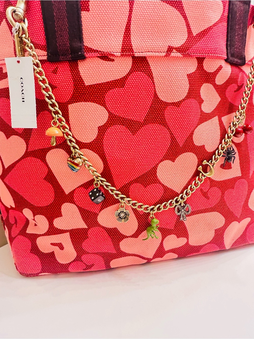 Coach Large Swag Bag Charm/ Keychain - Picture 9 of 12
